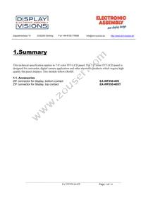 EA TFT070-84ATP Datasheet Page 3