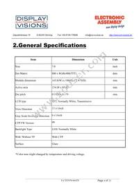 EA TFT070-84ATS Datasheet Page 4
