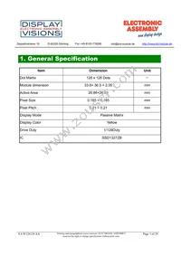 EA W128128-XALG Datasheet Page 3