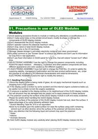 EA W128128-XALG Datasheet Page 22