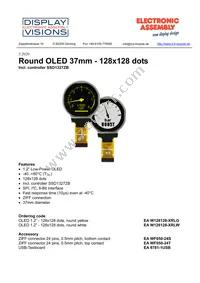 EA W128128-XRLW Datasheet Cover