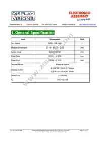 EA W128128-XRLW Datasheet Page 3