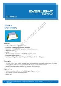 EAST1608RA2 Datasheet Cover