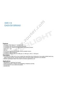 EASV3015RWA0 Datasheet Cover