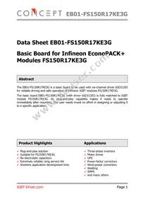 EB01-FS150R17KE3G Datasheet Cover