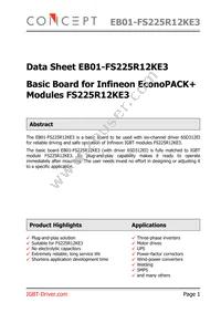 EB01-FS225R12KE3 Datasheet Cover