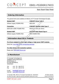 EB01-FS300R17KE3 Datasheet Page 5