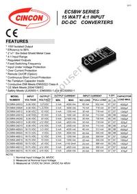 EC5BW-48D15T Datasheet Cover