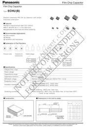 ECH-U1H271JB5 Datasheet Cover