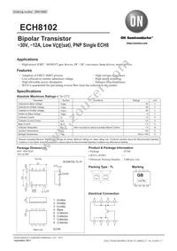 ECH8102-TL-H Datasheet Cover