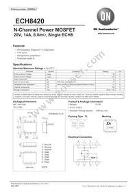 ECH8420-TL-H Datasheet Cover