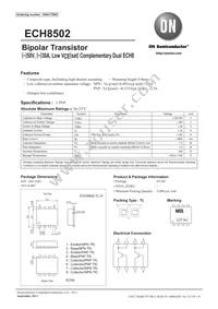 ECH8502-TL-H Datasheet Cover