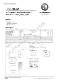 ECH8662-TL-H Datasheet Cover