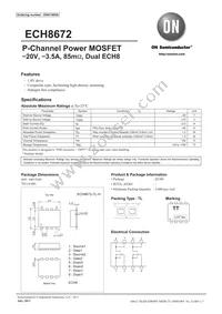 ECH8672-TL-H Datasheet Cover