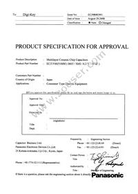 ECJ-1V60J106M Datasheet Cover