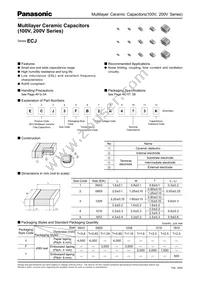 ECJ-5YB2A105M Datasheet Cover