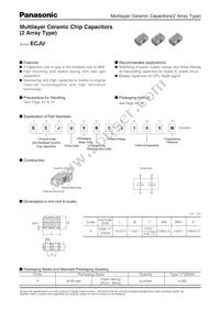 ECJ-UVB1A105M Datasheet Cover