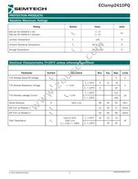 ECLAMP2410PQTCT Datasheet Page 2