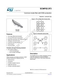 ECMF02-3F3 Datasheet Cover