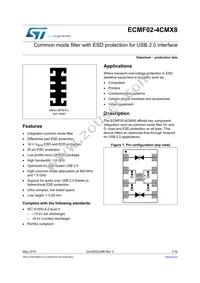 ECMF02-4CMX8 Datasheet Cover