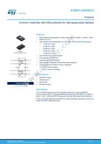 ECMF4-20A42N10 Datasheet Cover
