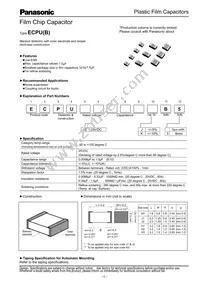 ECP-U1E105KB5 Datasheet Cover