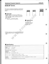 ECQ-U2A103MF Datasheet Cover