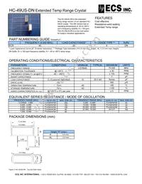ECS-110.5-32-4DN Datasheet Cover
