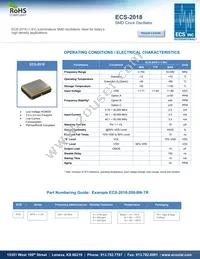 ECS-2018-1250-BN Datasheet Cover