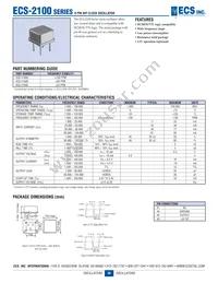 ECS-2100A-049 Datasheet Cover