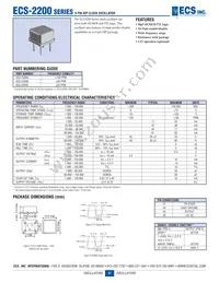 ECS-2200B-320 Datasheet Cover
