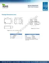 ECS-2333-160-BN-TR Datasheet Page 2