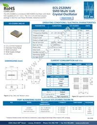 ECS-2520MV-320-CN-TR Datasheet Cover