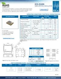 ECS-2520S18-440-FN-TR Datasheet Cover