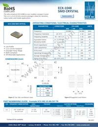 ECS-260-8-48-RTN-TR Datasheet Cover