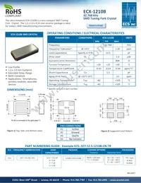 ECS-.327-12.5-1210B-N-TR Datasheet Cover