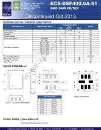 ECS-DSF400.0A-51-TR Datasheet Cover