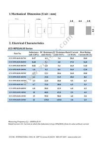 ECS-MPIL0630-1R5MC Datasheet Page 2