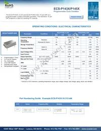ECS-P145-BX Datasheet Cover