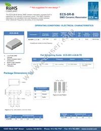ECS-SR2-10.00-B Datasheet Cover