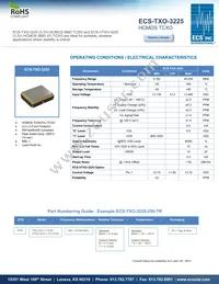 ECS-TXO-3225-200-TR Datasheet Cover