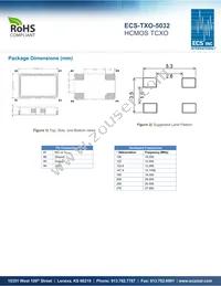 ECS-TXO-5032-160-TR Datasheet Page 2