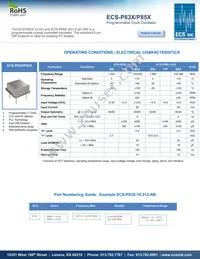 ECS-UPO-8PINX Datasheet Cover