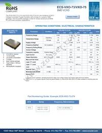 ECS-VXO-73-44.736-TR Datasheet Cover