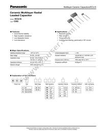 ECU-S2A182JCB Datasheet Cover