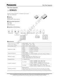 ECW-U1H224JC9 Datasheet Cover