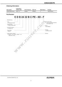 EDB2432BCPE-8D-F-D Datasheet Page 2