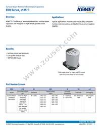 EDH106M400S9RAA Datasheet Cover