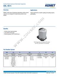 EDK227M016S9HAA Datasheet Cover