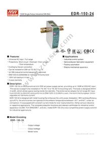 EDR-150-24 Datasheet Cover